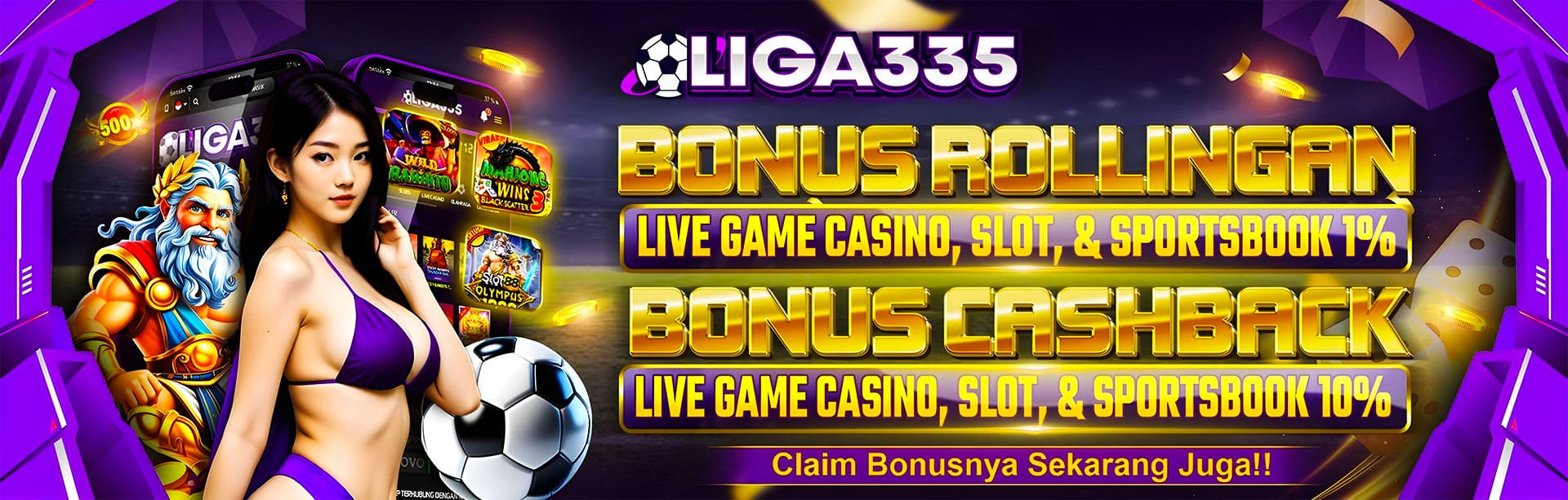 CASHBACK & ROLLING BONUS LIGA335